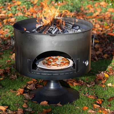 Pete’s Oven 70 Fire Pit with Swing Arm BBQ Rack