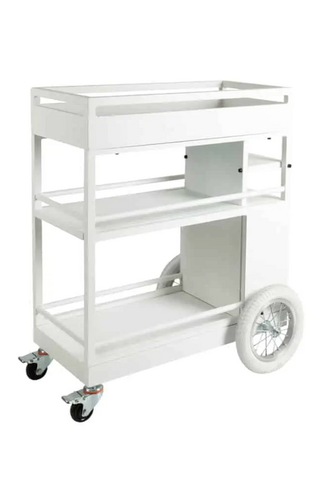 Mambo Del Mar All Weather Drinks Trolley in a White Painted Finish MAM-02-DTR-W