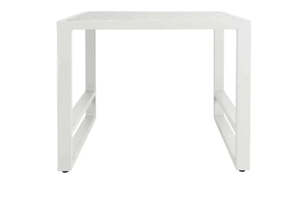 Mambo Del Mar All Weather Side Table – White with Patterned Top MAM-02-SIT1-P-W
