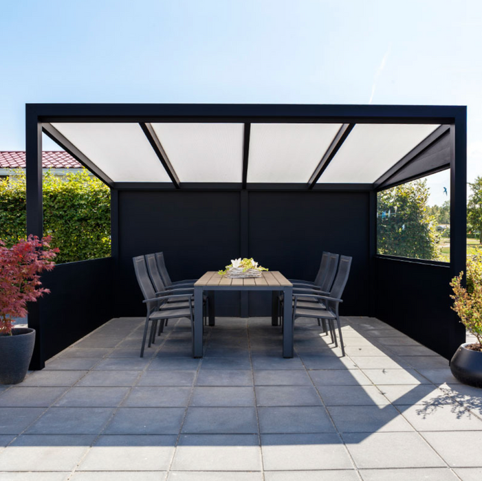 Ribolla Detached Terrace Canopy Black - 606x300
