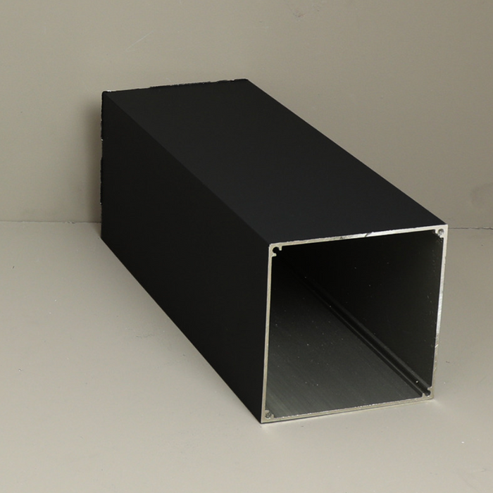 Tube square 110x110x6060mm Black 9005