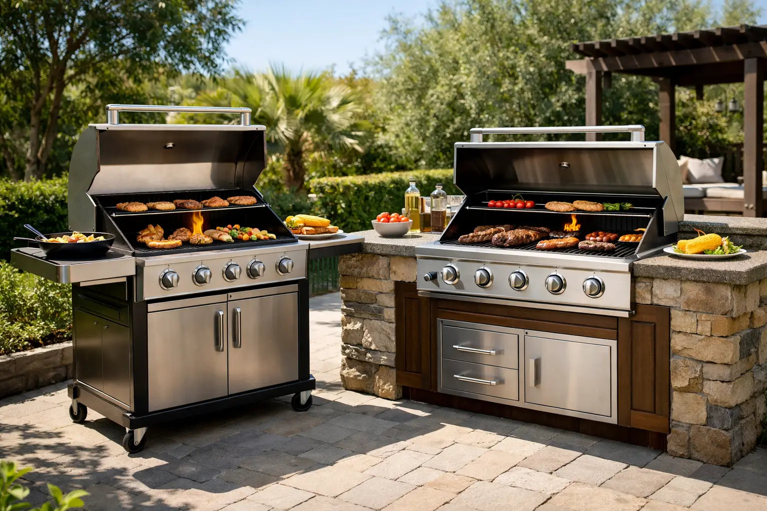 Freestanding vs Built In Barbecue
