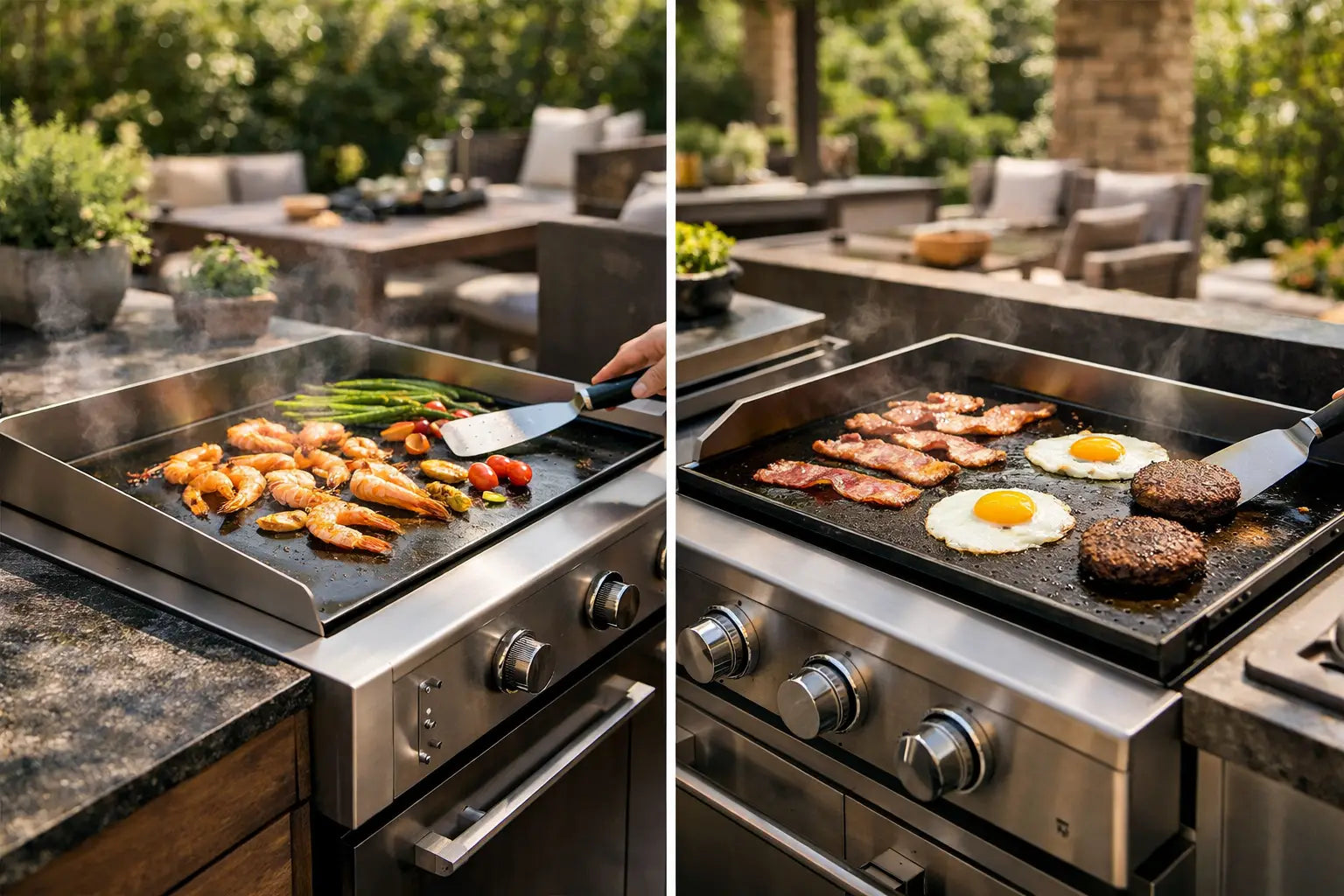 Plancha vs Griddle for Your Garden Kitchen