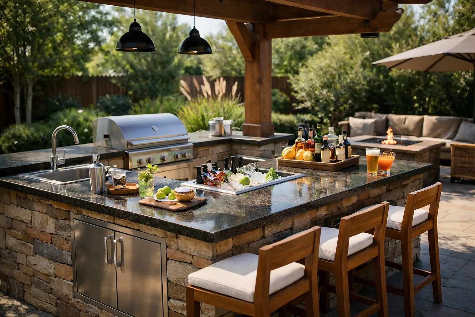 How to Build an Outdoor Bar Area