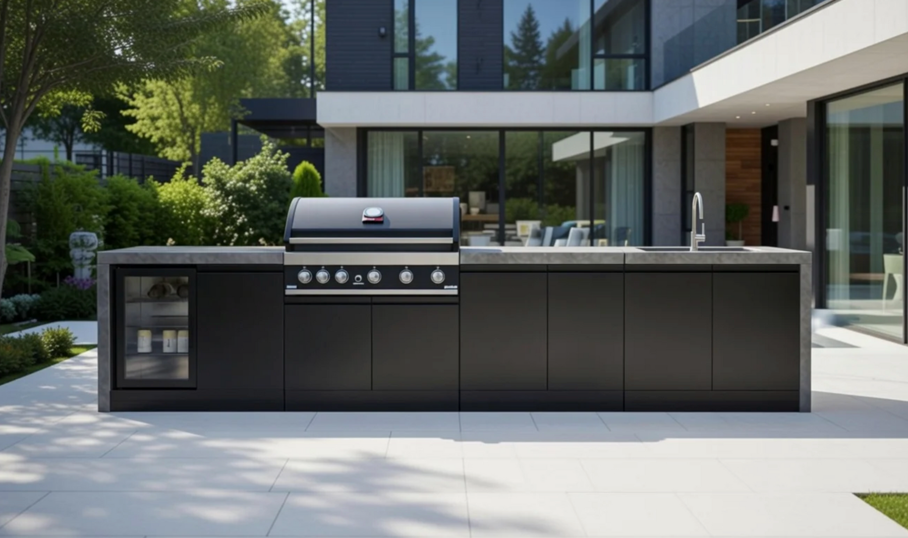 GrandPro Outdoor Kitchens Black and Mordern Design