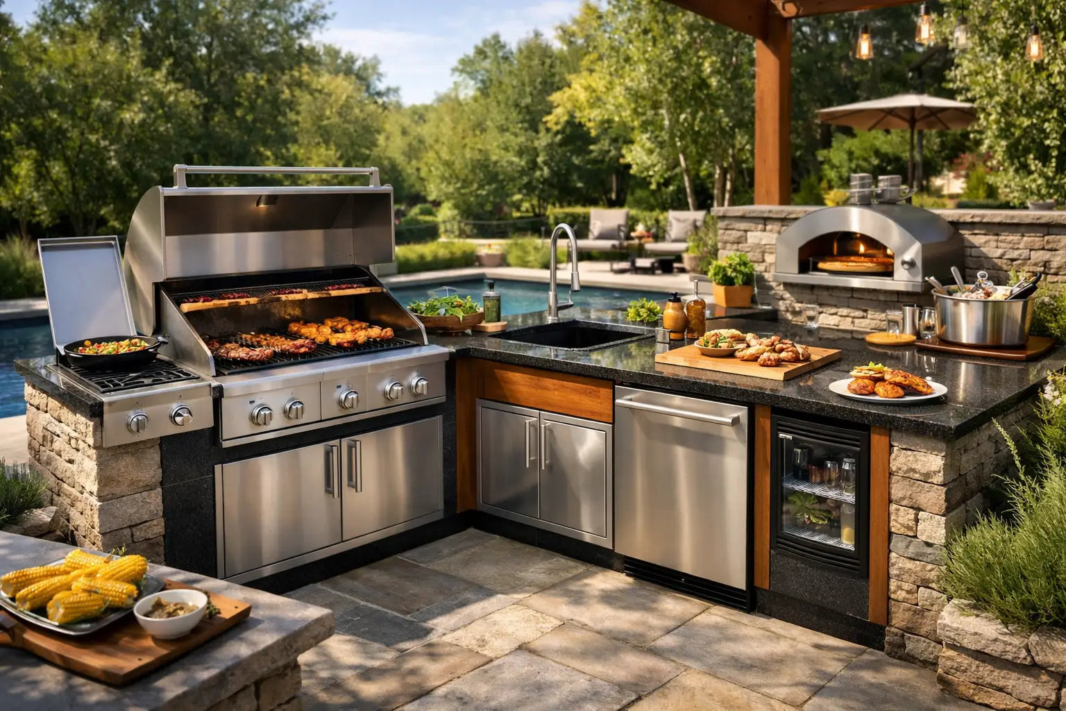 Outdoor Kitchens That Work Harder