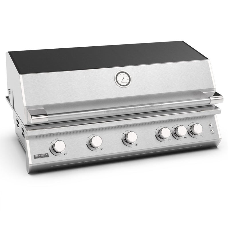 Brabura Fusion 500 Stainless Steel Built-In Gas BBQ With Cart