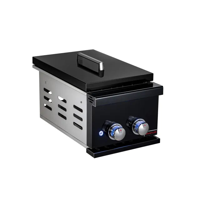 Whistler Grills Burford Side Burner 5 Black Plus Cover