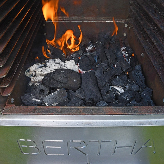 Bertha Commercial & Residential Charcoal Oven and Smoker Grill - Black