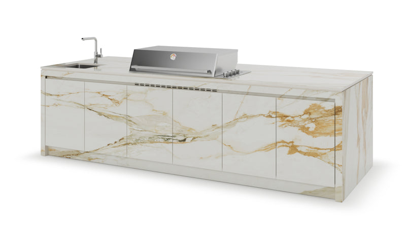 Formilia Outdoor Kitchens – Amalfi Antique White | 3.2M x1.2M