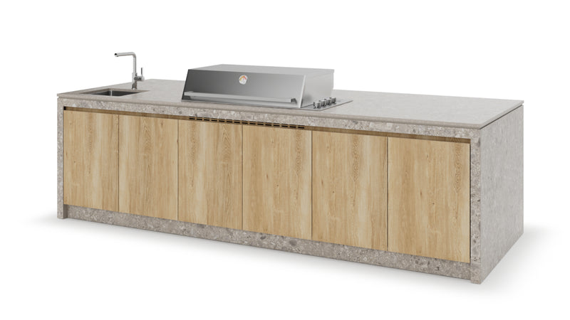 Formilia Outdoor Kitchens – Amalfi Natural | 3.2M x1.2M
