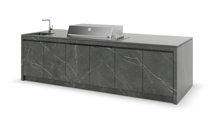 Formilia Outdoor Kitchens – Amalfi Gray Grafite | 3.2M x1.2M