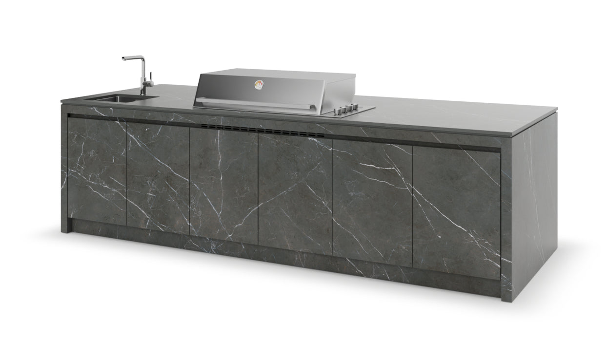 Formilia Outdoor Kitchens – Amalfi Gray Grafite | 3.2M x1.2M
