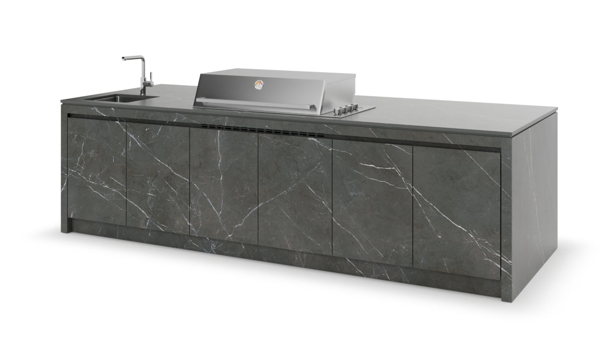 Formilia Outdoor Kitchens – Amalfi Gray Grafite | 3.2M x1.2M