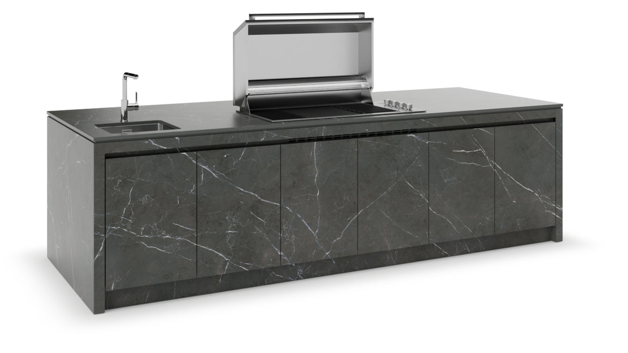 Formilia Outdoor Kitchens – Amalfi Gray Grafite | 3.2M x1.2M