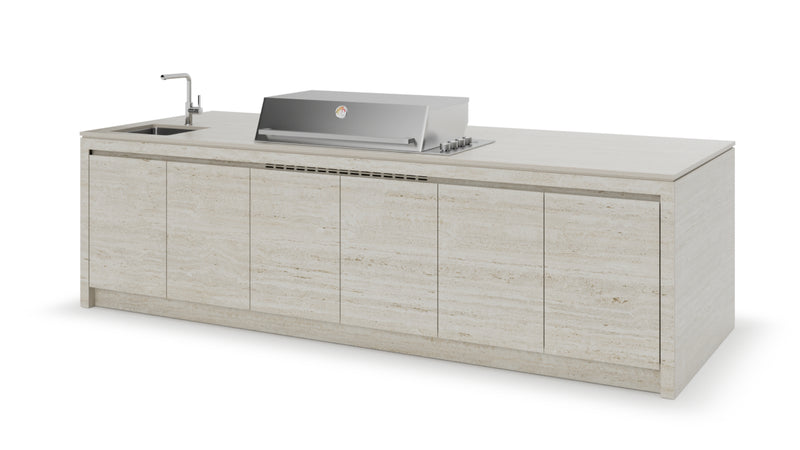 Formilia Outdoor Kitchens – Amalfi Marmorio | 3.2M x1.2M