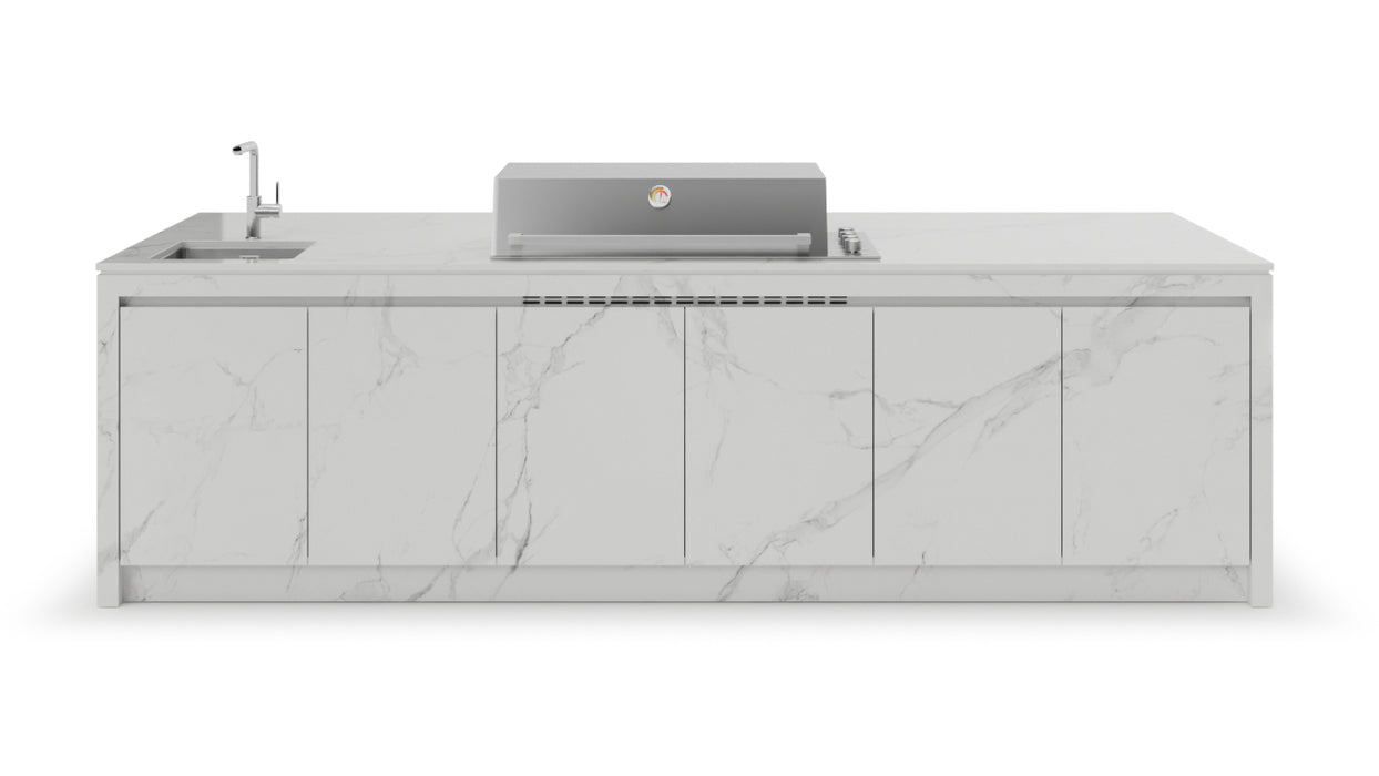 Formilia Outdoor Kitchens – Amalfi Natural white | 3.2M x1.2M