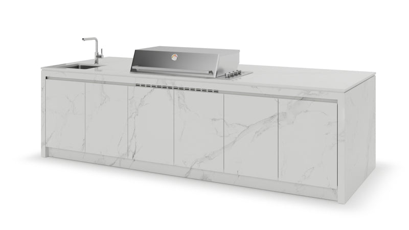 Formilia Outdoor Kitchens – Amalfi Natural white | 3.2M x1.2M