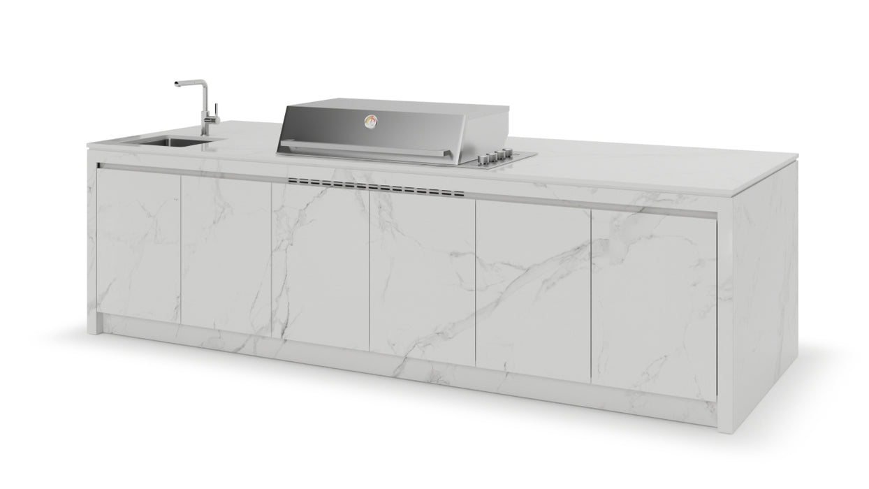 Formilia Outdoor Kitchens – Amalfi Natural white | 3.2M x1.2M