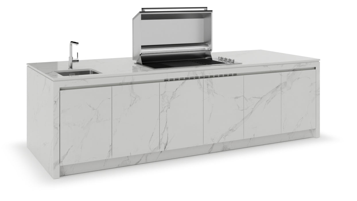 Formilia Outdoor Kitchens – Amalfi Natural white | 3.2M x1.2M