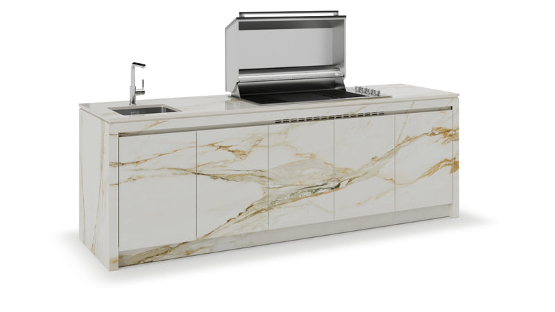 Formilia Outdoor Kitchens –  Sorrento Antique White | 2.7M x 75cm