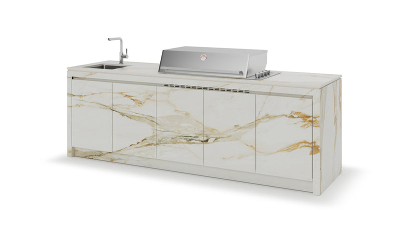 Formilia Outdoor Kitchens –  Sorrento Antique White | 2.7M x 75cm