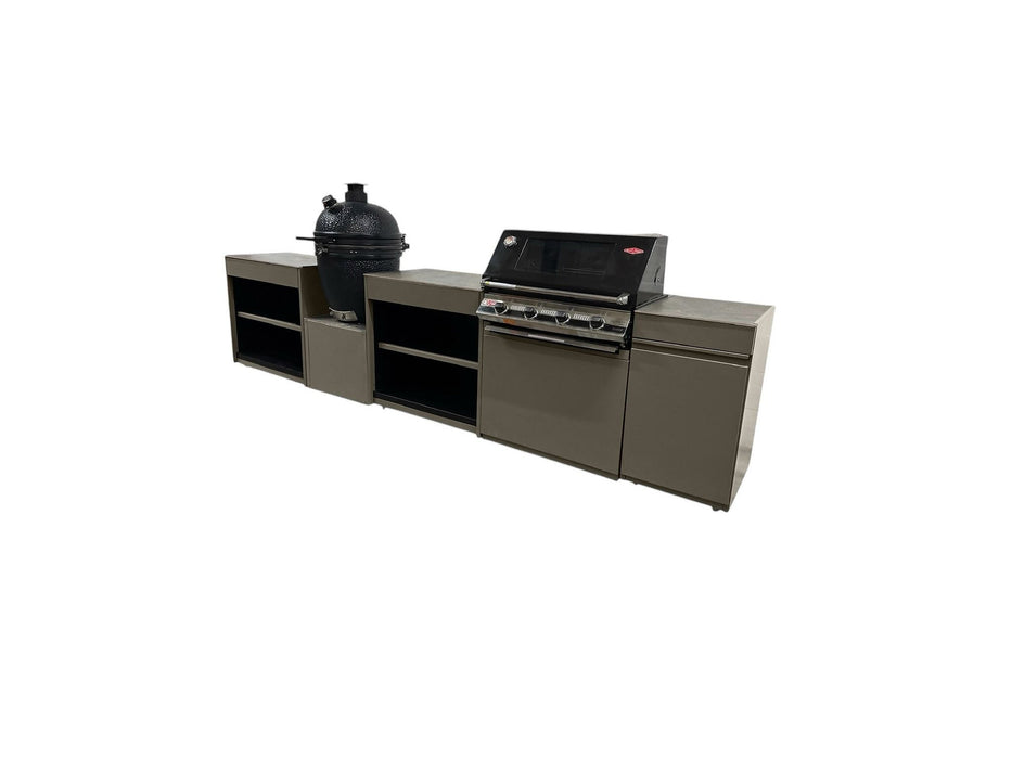 Vision Outdoor Kitchen with Kamado and Barbecue Grill