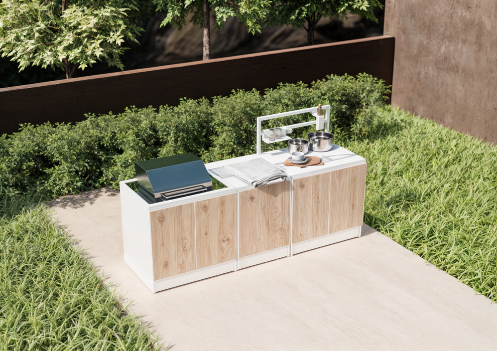 Noltia Aluminium Outdoor Kitchen Prime White