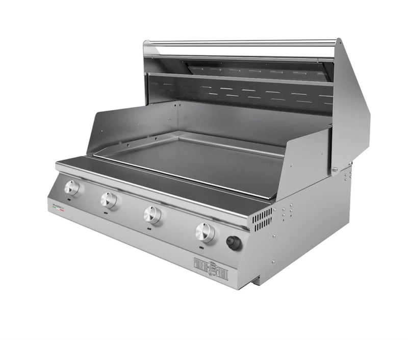 Barbecue Grill - Fry Top 750 4-burner Hybrid  barbecue with Teppanyaki Plate