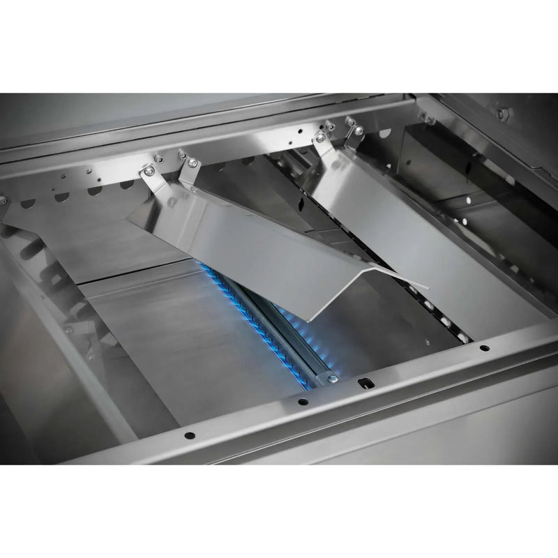 Barbecue Grill - Fry Top 750 5-burner Hybrid  barbecue with Rotisserie & teppanyaki plate