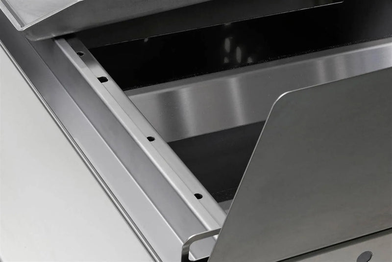 Barbecue Grill - Fry Top 750 5-burner Hybrid  barbecue with Rotisserie & teppanyaki plate