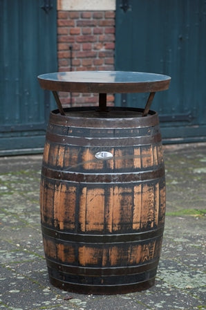Standing Oak Bar Table Whisky - Robust Oiled Stained