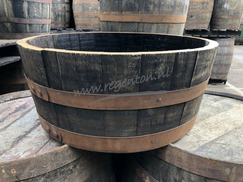 Flower Container Oak - Bulky 1/4 Whisky Barrel of 190 L