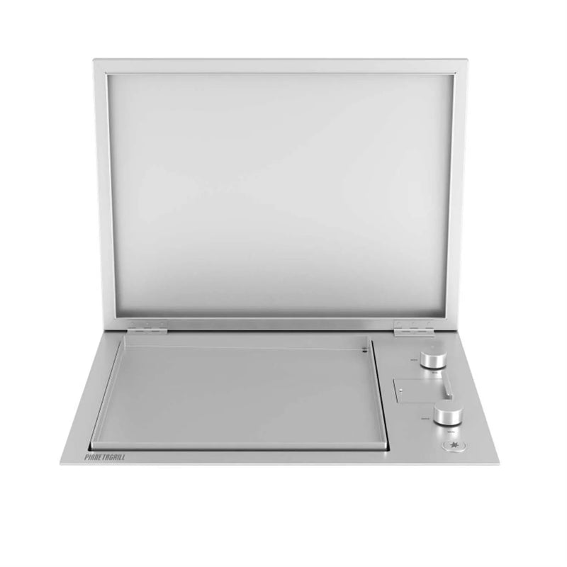 Barbecue Grill 2-burner gas built-in with teppanyaki plate