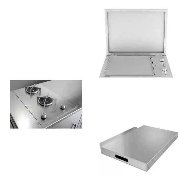 Dual steel double hob