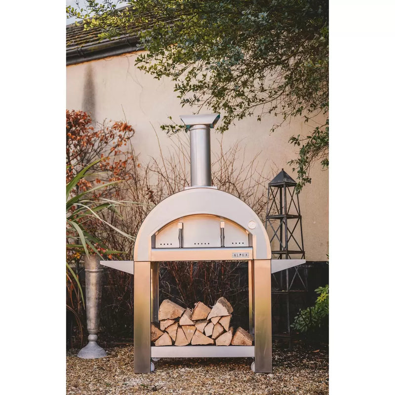 Alpha Pro Grande Wood-Fired Pizza Oven Bundle + Cover | Anthracite