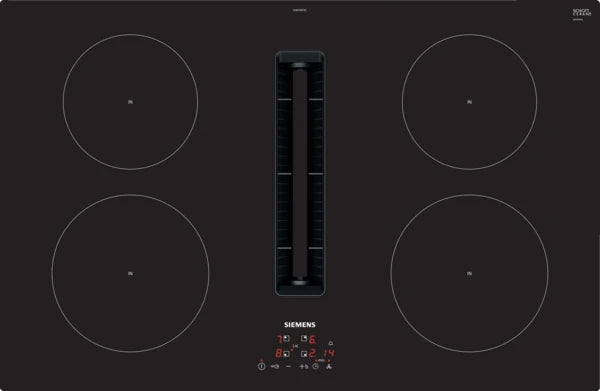 Siemens iQ300 Induction Hob With Integrated Extraction 80cm Surface Mount Without Frame EH811BE15E