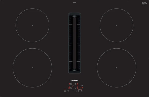 Siemens iQ300 Induction Hob With Integrated Extraction 80cm Surface Mount Without Frame EH811BE15E