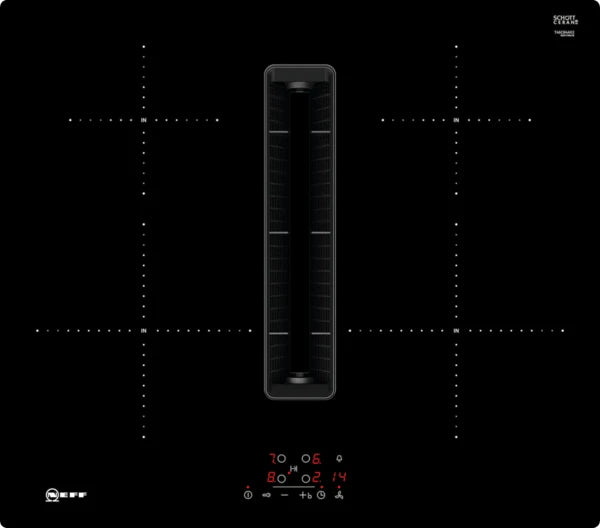 N50 Induction Hob with Integrated Extraction - 60cm Surface Mount (No Frame)