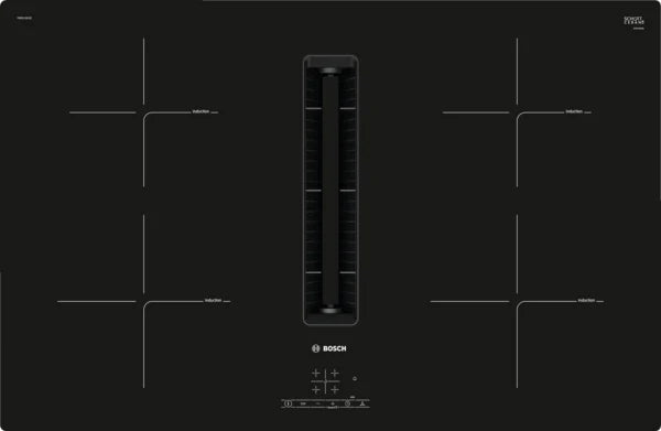 Bosch Series 4 Induction Hob With Integrated Extraction 80cm Surface Mount Without Frame PIE811B15E