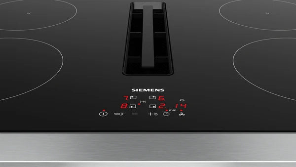 Siemens iQ300 Induction Hob With Integrated Extraction 80cm Surface Mount Without Frame EH811BE15E