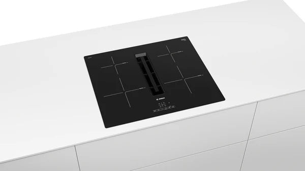 Bosch Series 4 Induction Hob With Integrated Extraction 60cm Surface Mount Without Frame PIE611B15E