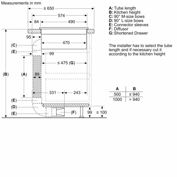 Bosch Series 4 Induction Hob With Integrated Extraction 80cm Surface Mount Without Frame PIE811B15E