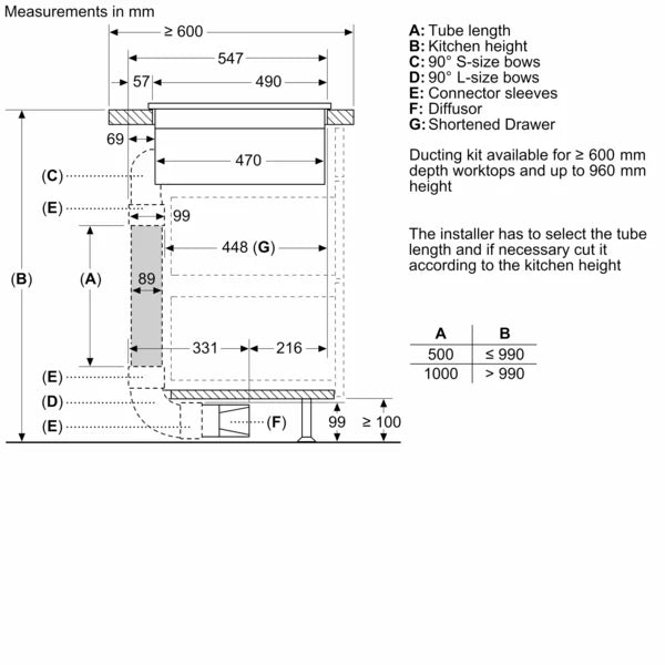 Bosch Series 4 Induction Hob With Integrated Extraction 80cm Surface Mount Without Frame PIE811B15E