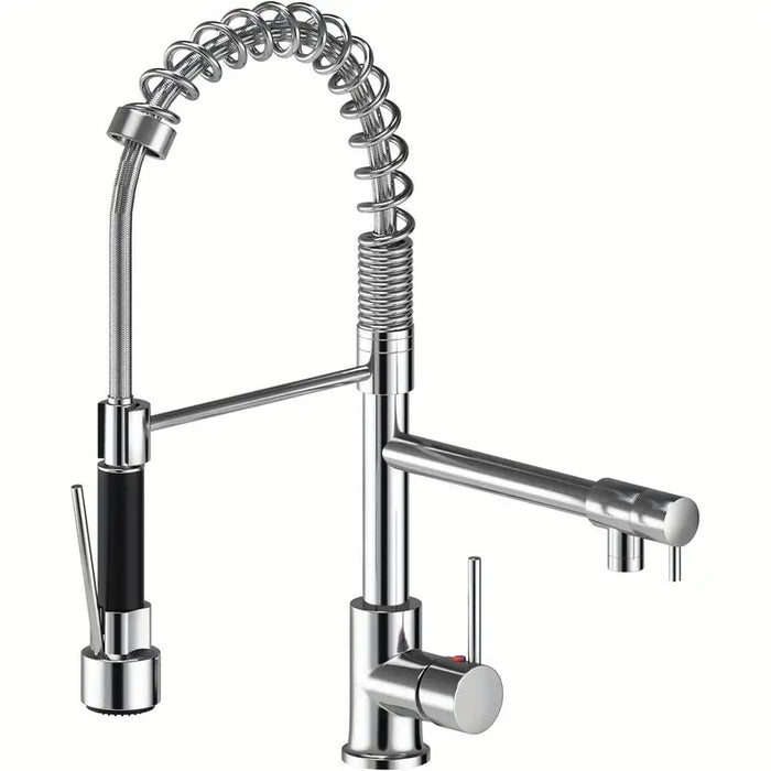 Tap Three-way Water, Pull-out Cold And Hot Water