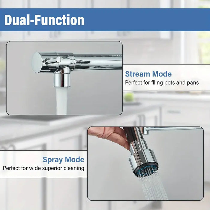 Tap Three-way Water, Pull-out Cold And Hot Water