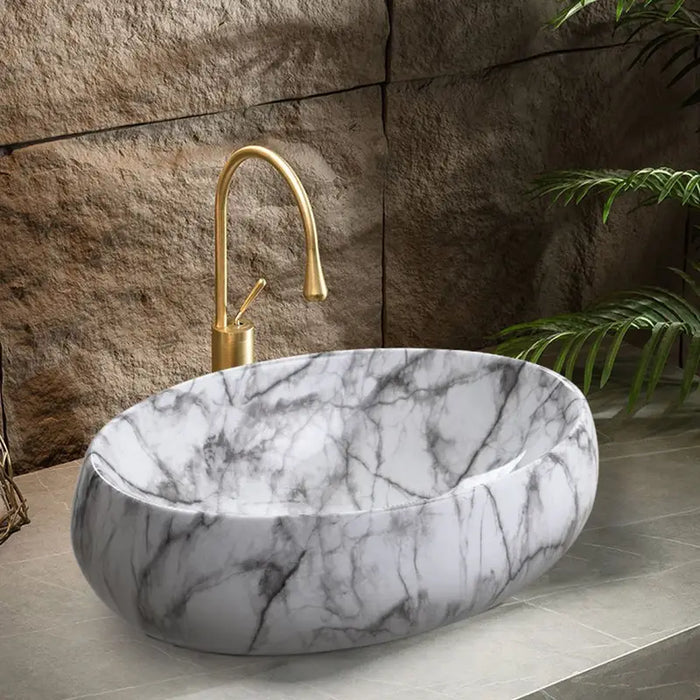 Modern Vessel Counter Top Basin Oval