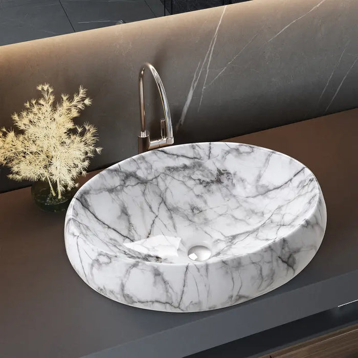 Modern Vessel Counter Top Basin Oval