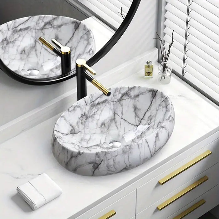 Modern Vessel Counter Top Basin Oval