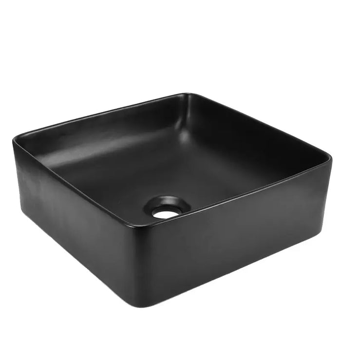 Sink Bathroom Vanity Ceramic Wash Basin- Black